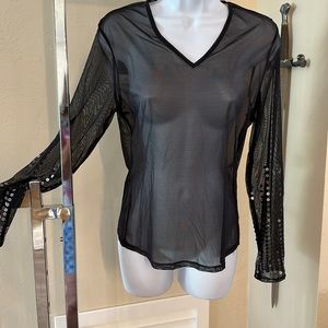Sexy sheer sequin top!